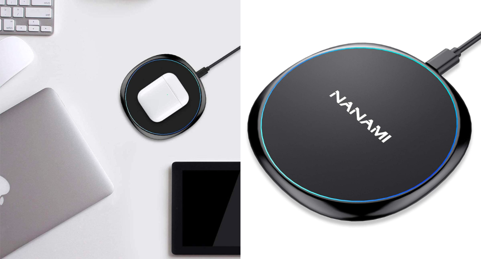 Amazon shoppers are loving the Nanami Qi Charging Pad. Images via Amazon.