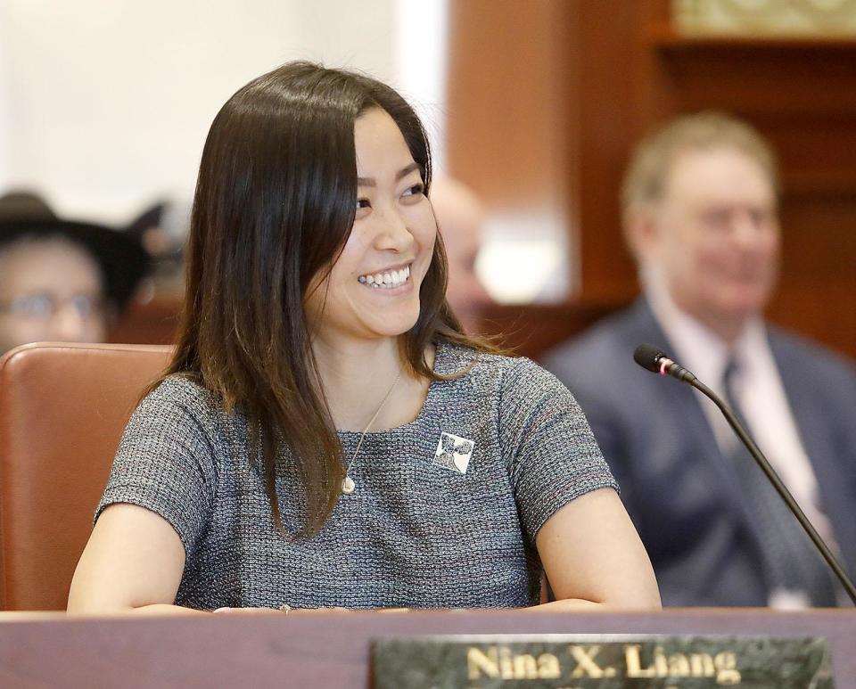 Councilor-at-large Nina Liang voted in favor of raising the mayoral salary, arguing that more competitive pay will attract a more diverse pool of candidates.