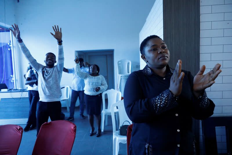 The Wider Image: Nigeria's female bouncers show their strength fighting stereotypes