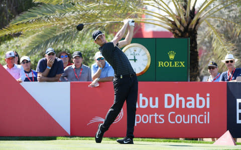 Thomas Pieters tees off at the ninth - Credit: Ross Kinnaird/Getty Images