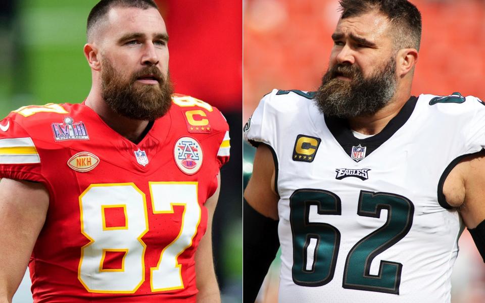 NFL stars Travis Kelce and his brother Jason