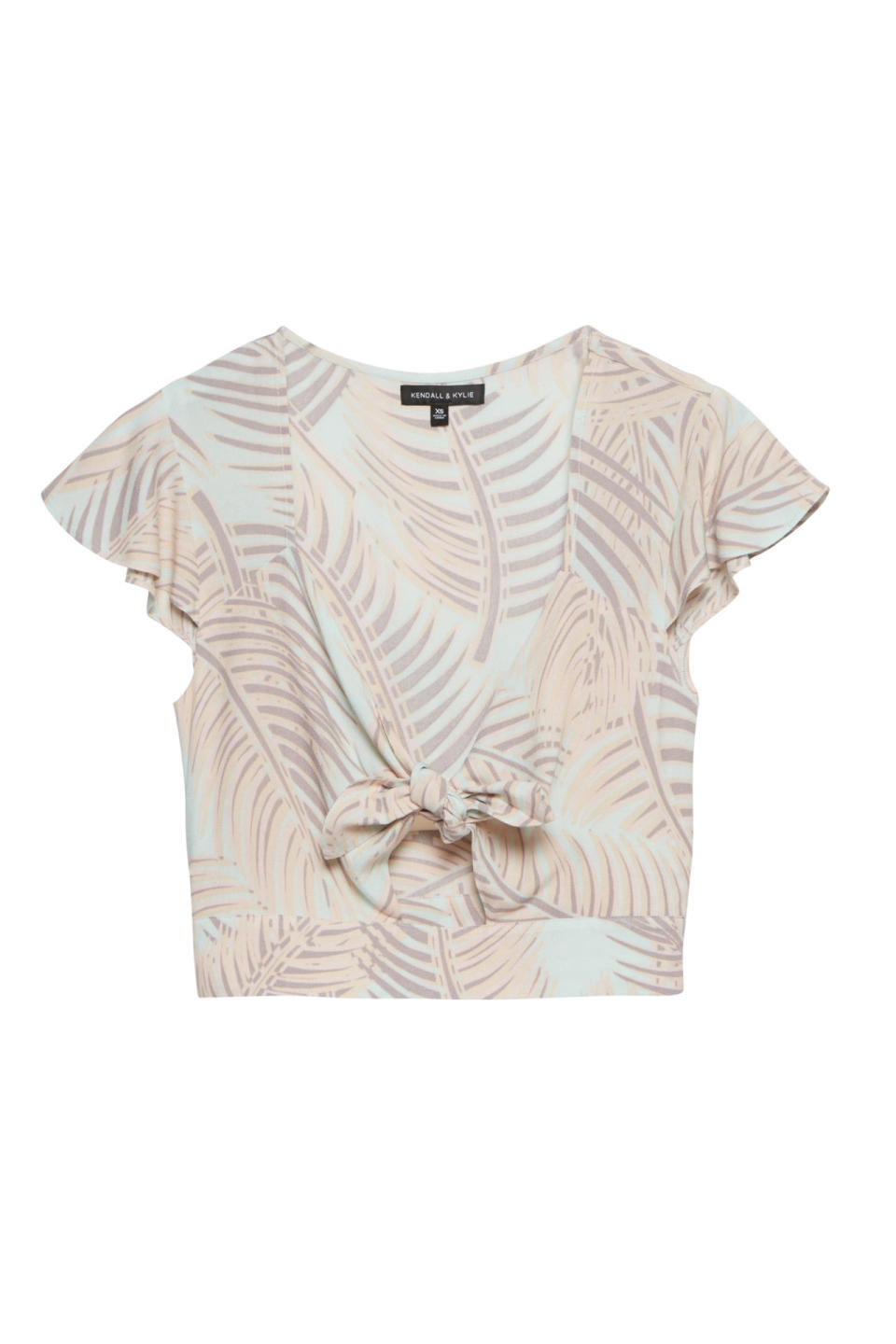 Flutter Tie-Front Top, $35