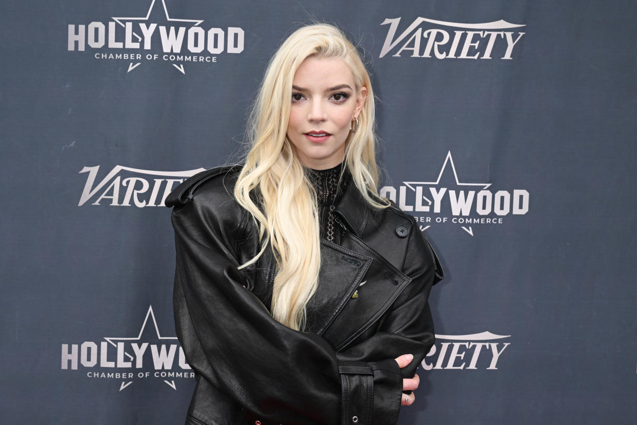 Anya Taylor-Joy during the ceremony honoring Chris Hemsworth with a Star on the Hollywood Walk of Fame