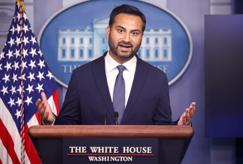 Daily media briefing at the White House in Washington