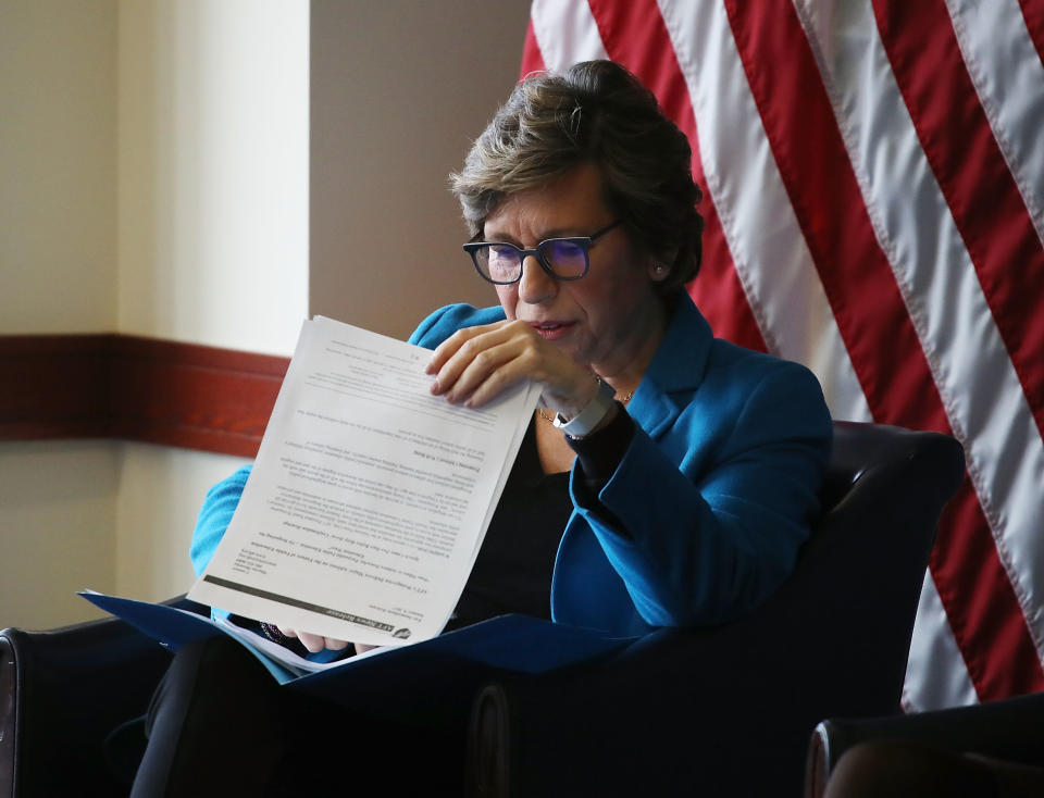 Randi Weingarten, president of the American Federation of Teachers,&nbsp;sees a lesson in&nbsp;the racial history of voucher programs. (Photo: Mark Wilson/Getty Images)