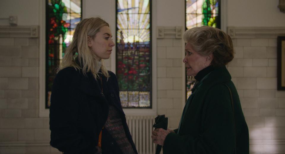 Vanessa Kirby (left) stars as a woman dealing with a tragic loss and Ellen Burstyn is her domineering mother in "Pieces of a Woman."