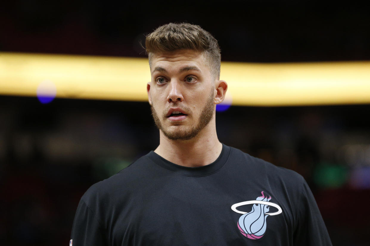 Meyers Leonard hasn't played in the NBA since 2021. (Michael Reaves/Getty Images)