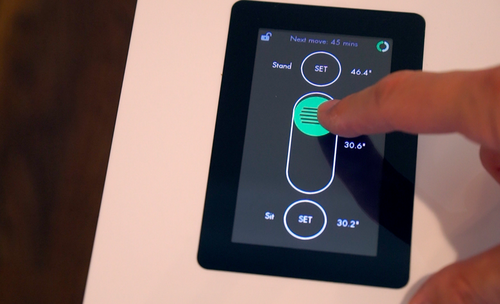 Stir desk touchscreen