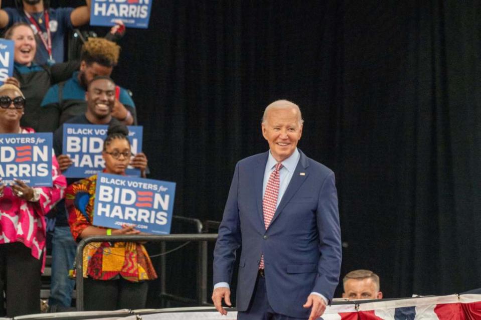 Trump is poised to defeat Biden this November, public opinion polls show. Ricky Fitchett/ZUMA Press Wire / SplashNews.com