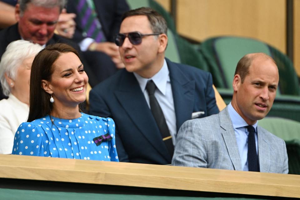 Duke and Duchess of Cambridge at Wimbledon (AFP via Getty Images)