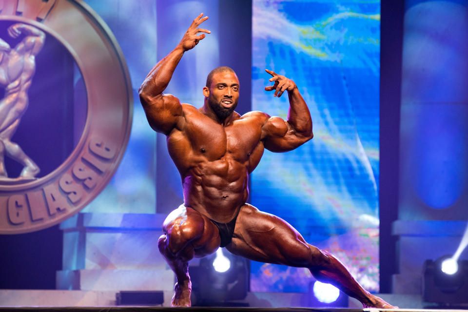 Pictured here, Cedric McMillan competing in the Arnold Classic in March 2017. 