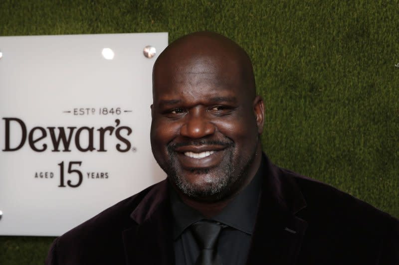 Shaquille O'Neal arrives on the red carpet at the 2019 Sports Illustrated Sportsperson Of The Year at The Ziegfeld Ballroom on December 9, 2019, in New York City. The former basketball star turns 52 on March 6. File Photo by John Angelillo/UPI