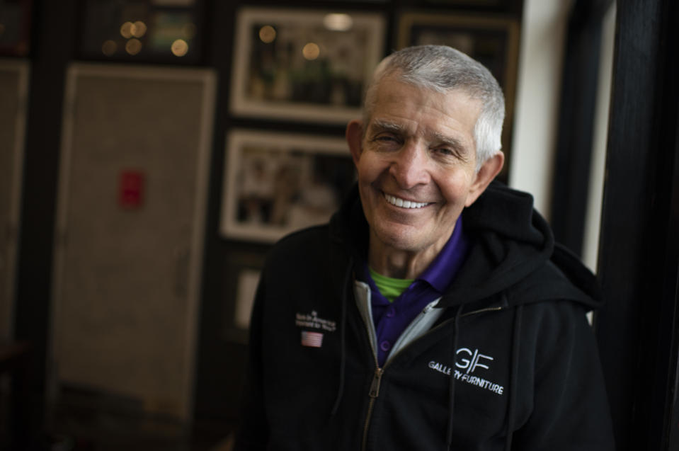 HOUSTON, TX - FEBRUARY 17: Houston business owner Jim Mattress Mack McIngvale poses for a portrait at his store Gallery Furniture in Houston, Texas on February 17, 2021. Gallery Furniture opened up its doors to help people with food and shelter during the power outages. 
(Photo by Mark Felix for The Washington Post via Getty Images)