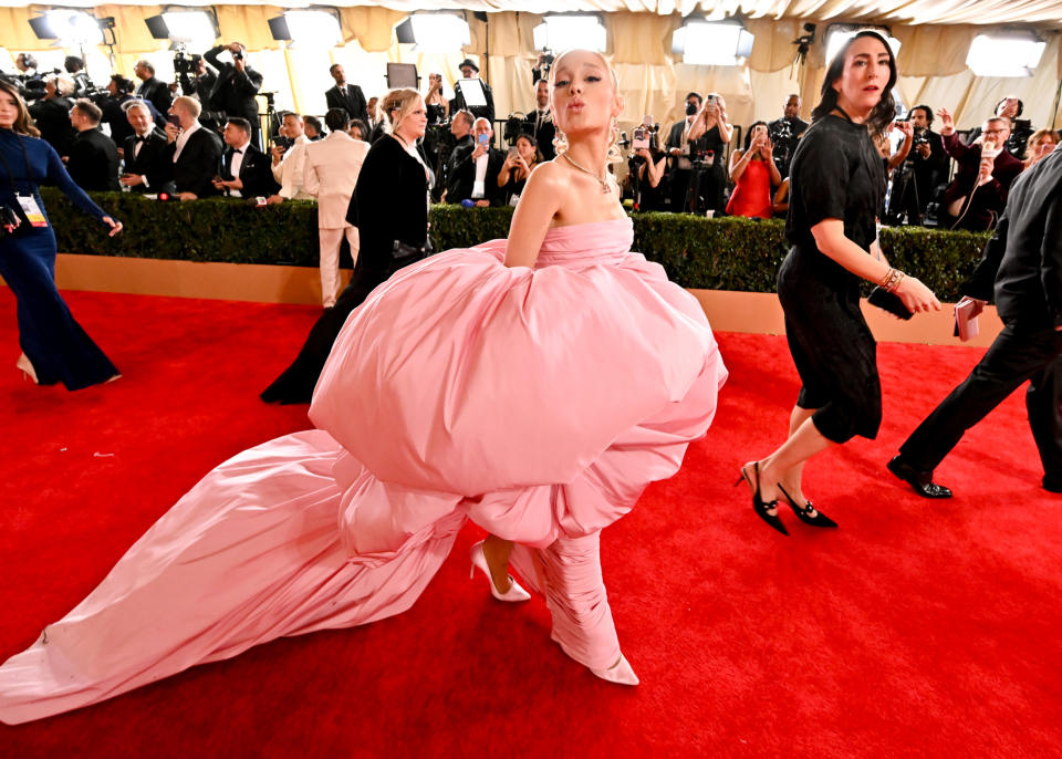 Ariana Grande at the 96th Annual Oscars held at at the Ovation Hollywood on March 10, 2024 in Los Angeles, California.