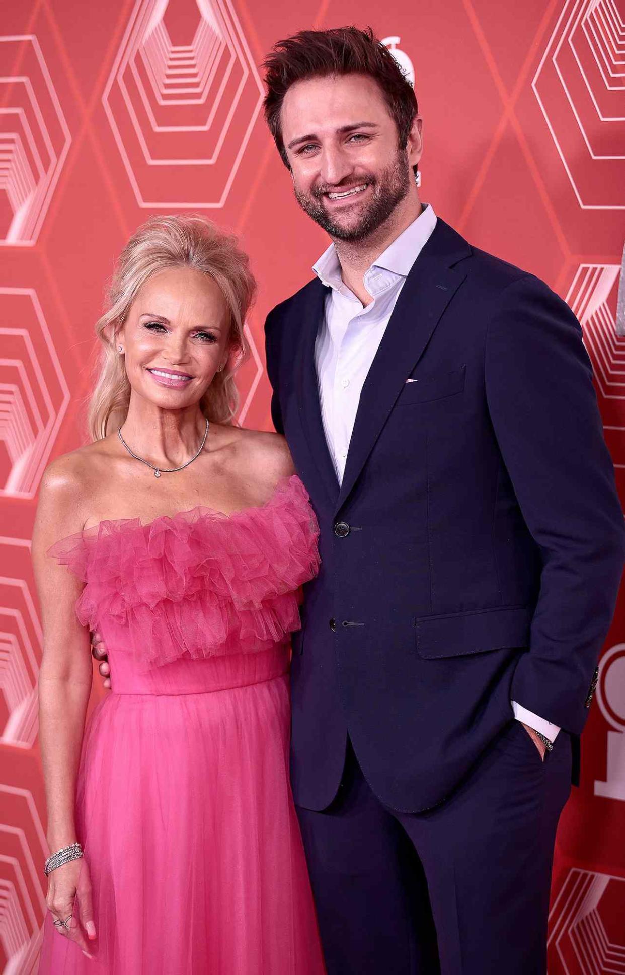 Kristin Chenoweth (L) and Josh Bryant attend the 74th Annual Tony Awards at Winter Garden Theater on September 26, 2021 in New York City