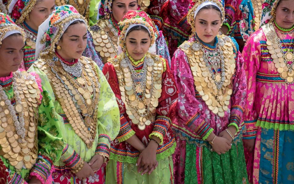 greek islands traditional customs outfits dresses travel - Getty