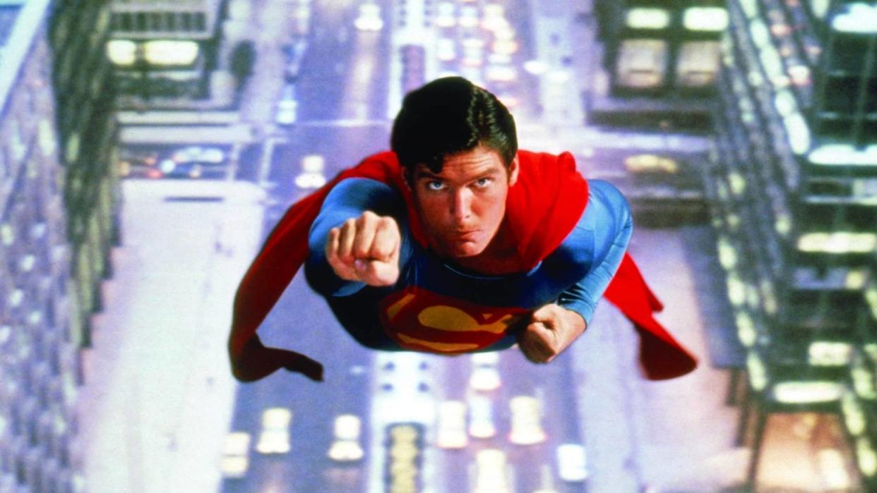  Christopher Reeve as Superman in Superman (1978). 