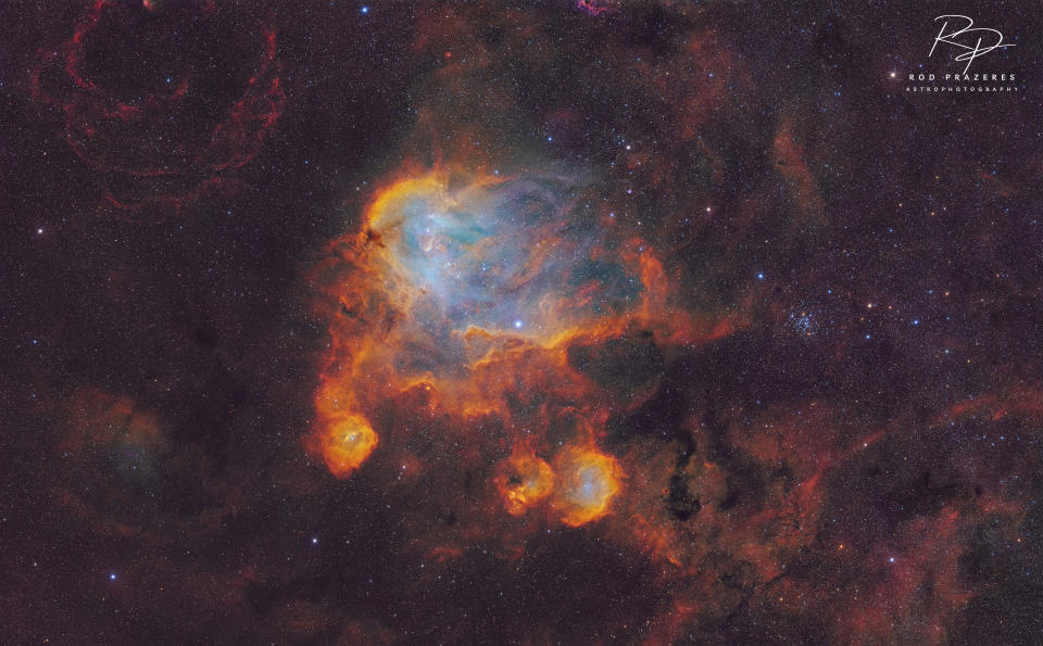 The Running Chicken Nebula captured by astrophotographer Rod Prazeres