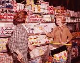 <p>Grocery stores serve as a reflection of what is going on in society. From the surge of big supermarkets in the 1950s consumerism phase to stocked canned food aisles during the Cold War, there have been a lot of shifts since the first store was <a href="https://time.com/4480303/supermarkets-history/" rel="nofollow noopener" target="_blank" data-ylk="slk:conceptualized in 1916;elm:context_link;itc:0;sec:content-canvas" class="link ">conceptualized in 1916</a>. See for yourself how shopping for food has evolved over the last 100 years.</p>