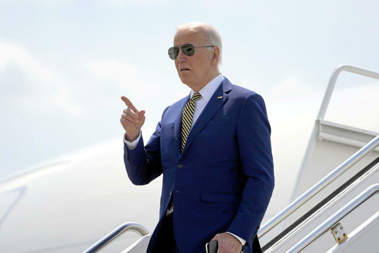 Joe Biden le 25 mai 2024.   - Credit:Alex Brandon/AP/SIPA