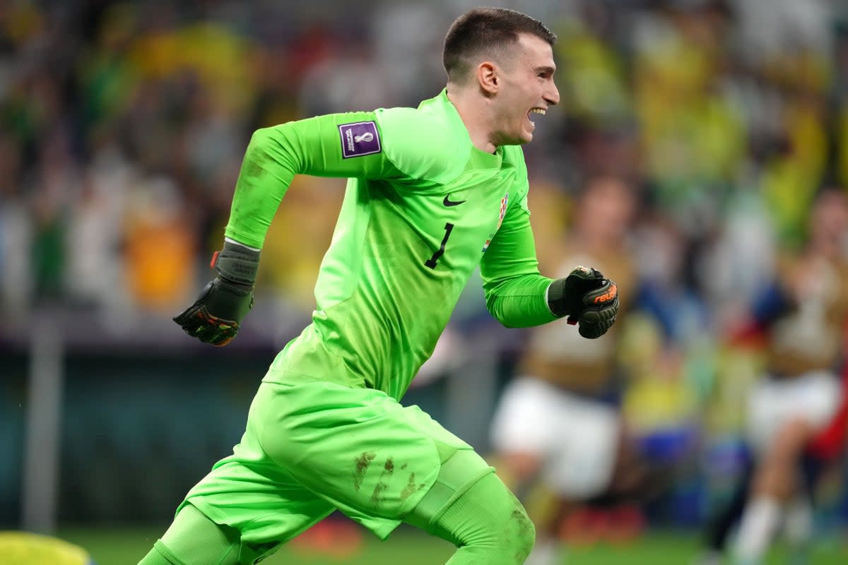 Croatia goalkeeper Dominik Livakovic (Nick Potts/PA) (PA Wire)