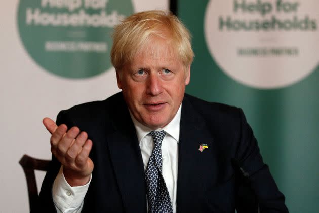 Boris Johnson resigned in July (Photo: PETER NICHOLLS via Getty Images)