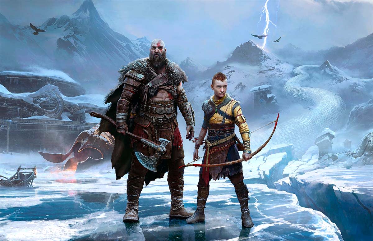 Recorte del póster de 'God of War: Ragnarok', el videojuego de Play Station del que Amazon prepara su adaptación en formato serie (Foto: Sony Interactive Entertainment)