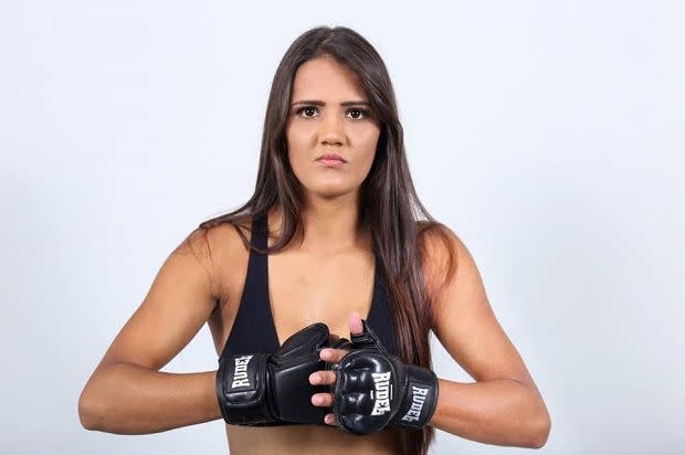 Maria Ribeiro, la “Mujer Maravilla” de MMA. Foto: Divulgação/Brave