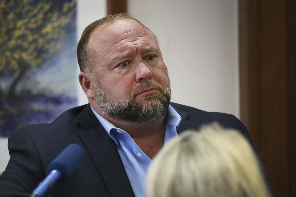 Smith was a fan of Alex Jones’ conspiracy theory website InfoWars (AP)