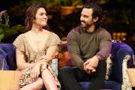 <em>This Is Us</em> costars Mandy Moore and Milo Ventimiglia share a look at the show’s For Your Consideration event in L.A. on Thursday. 