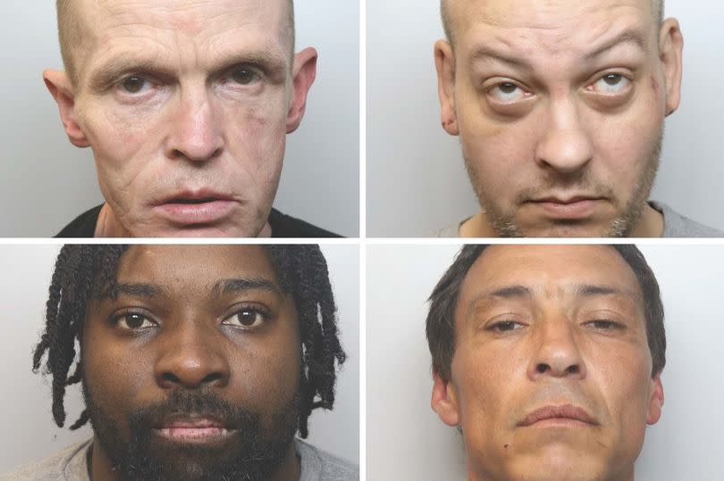 Nigel Dunn, top left, Christopher Rawlings, top right, Nathan Thomas, bottom left, and Richard Wharton, bottom right -Credit:Cheshire Constabulary