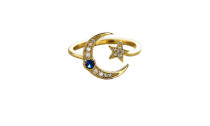 <p>TAI Star and Moon Adjustable Ring with CZ and Montana Stone, $49 sale price (originally $65),<a rel="nofollow noopener" href="https://www.taijewelry.com/products/star-and-moon-adjustable-ring-with-cz-and-montana-stone" target="_blank" data-ylk="slk:taijewelry.com;elm:context_link;itc:0;sec:content-canvas" class="link "> taijewelry.com</a> </p>