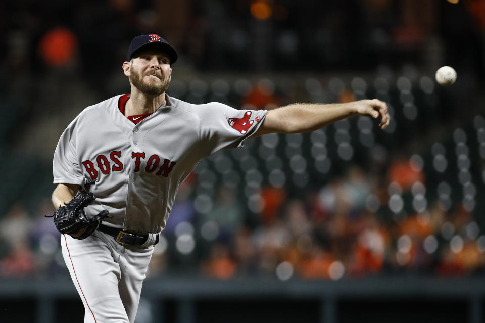Boston Red Sox pitcher Chris Sale reached quite a milestone with his 300th strikeout of the season. (AP)
