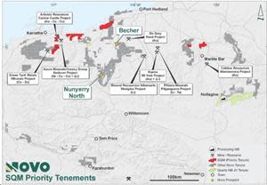 Figure 5: Harding Battery Metals JV Priority Tenements.