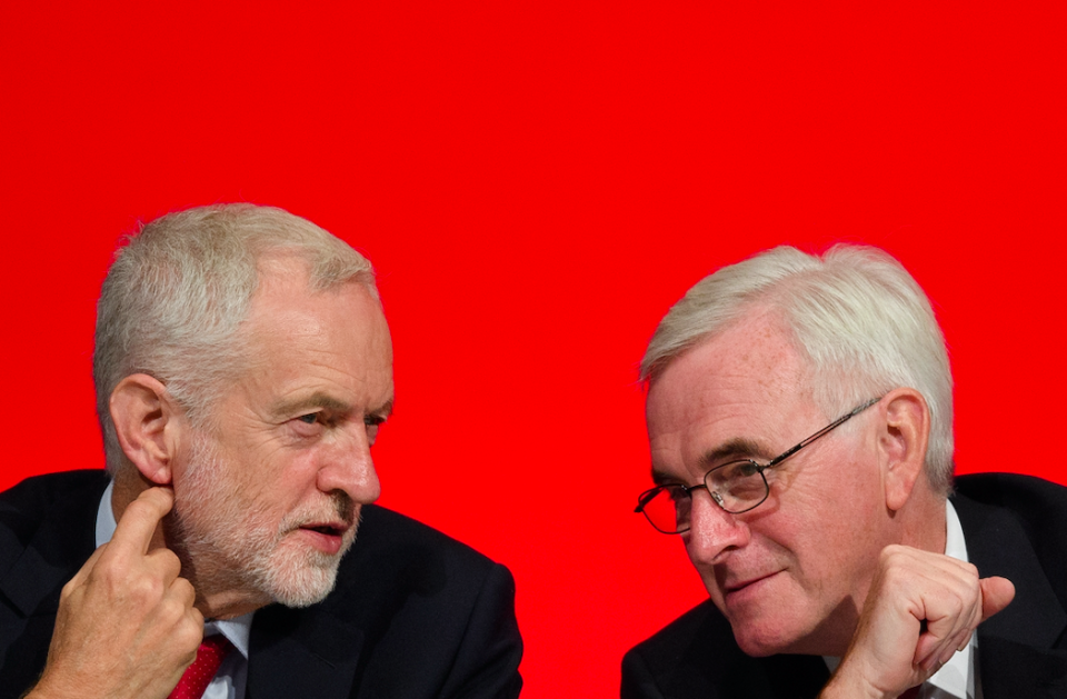 Shadow chancellor John McDonnell (right) said Labour are 'highly likely' to support a plan to delay Brexit in the event of no deal (Getty)
