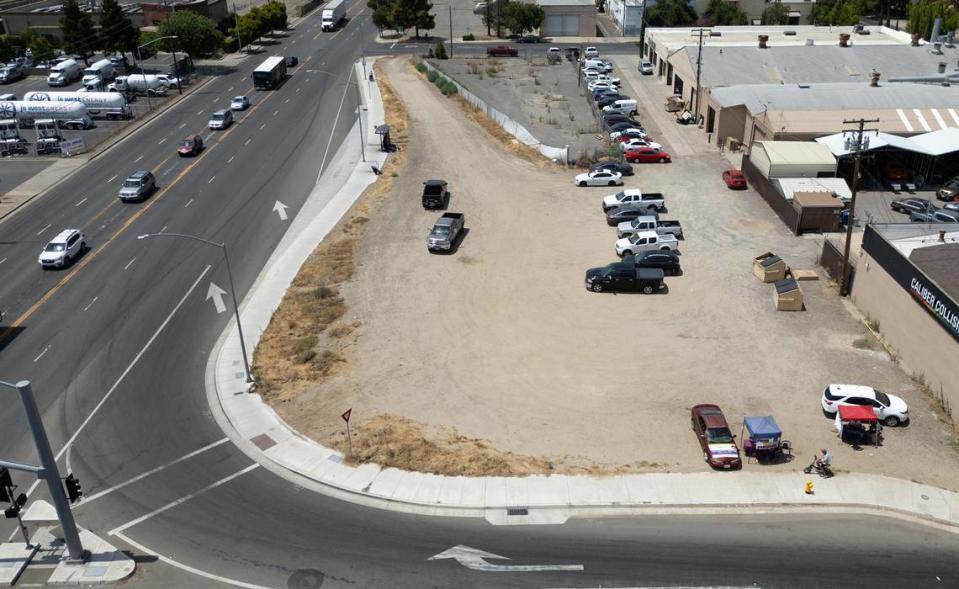 Stanislaus County is working with San Francisco-based nonprofit DignityMoves and Modesto on a $3 million project for 42 units of interim housing for homeless people on city-owned land at 9th and D streets in Modesto, Calif., Tuesday, June 25, 2024.