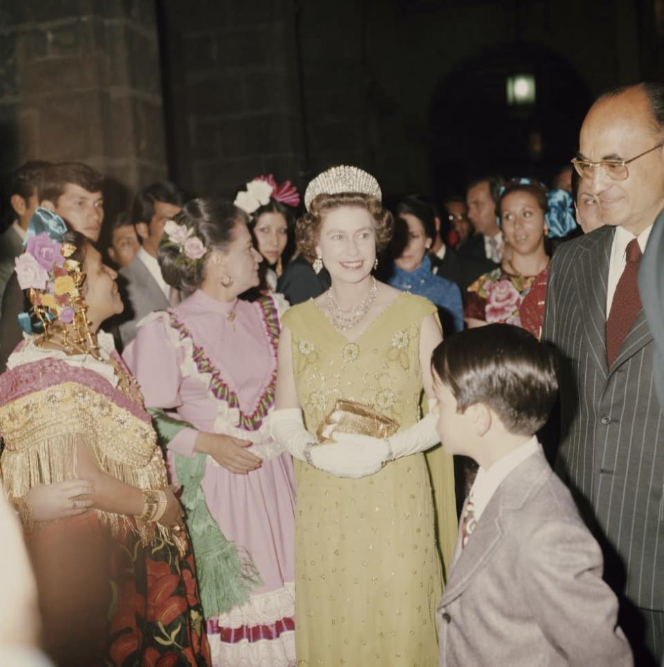 La reina Isabel II con el presidente mexicano Luis Echeverría