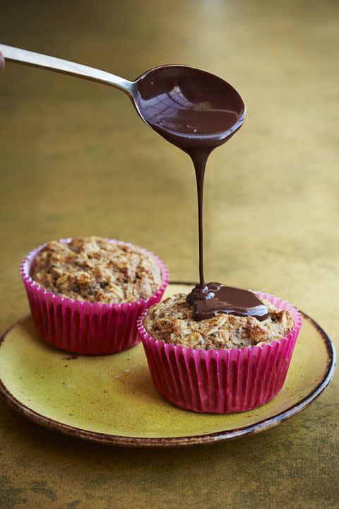 Spiced Banana-Chocolate Muffins