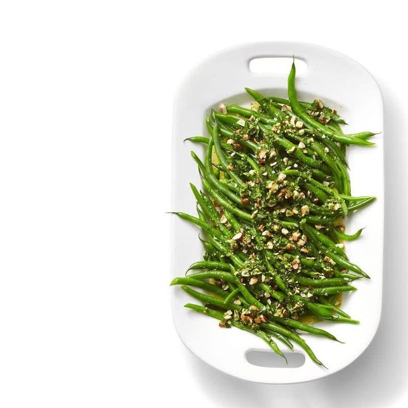 Green Beans with Orange and Almond Gremolata