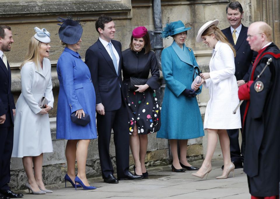 7) The Whole Family Waiting on the Queen's arrival