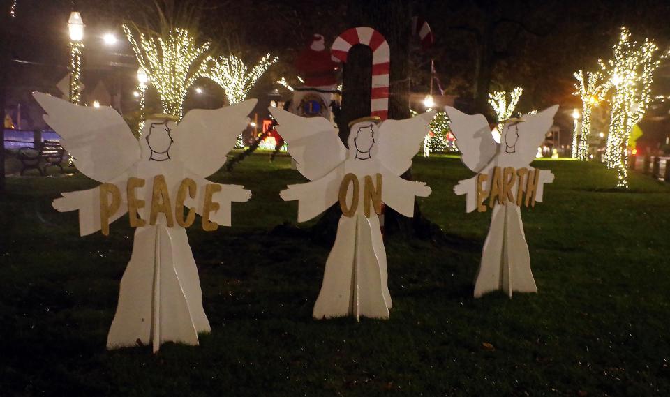 Another one of the holiday-themed displays on Bridgewater Common as part of Bridgewater's Winter Wonderful: Lighting of the Common ceremony on Sunday, Nov. 27, 2022.