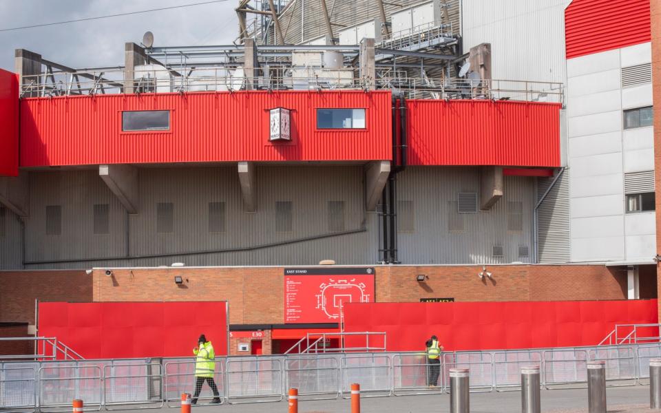 WALL NEAR ENTRANCE TO OLD TRAFFORD  - PAUL COOPER