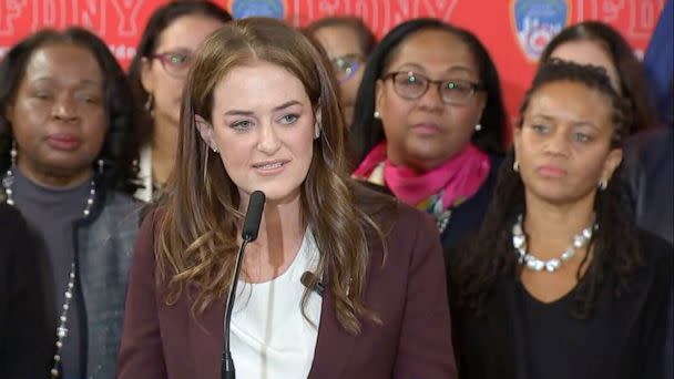 PHOTO: Laura Kavanagh is sworn in as NYC's first female FDNY commissioner on Oct. 27, 2022. (WABC)