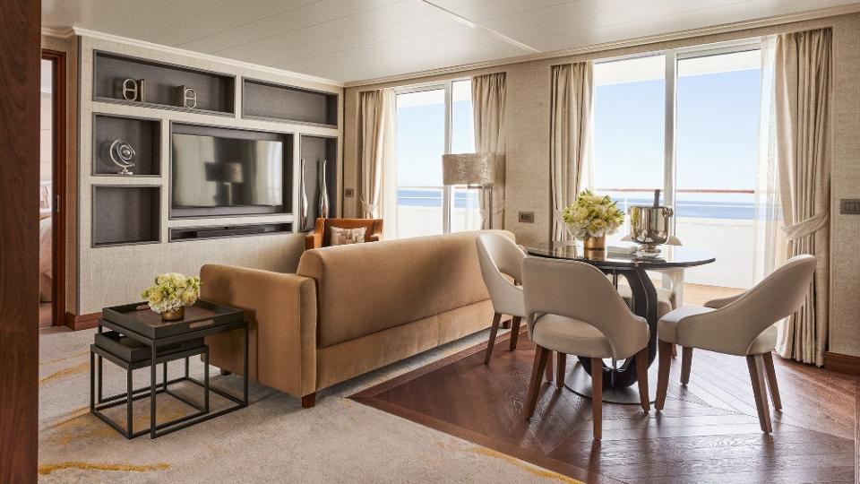 A junior penthouse suite on the Crystal Serenity