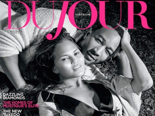 dujour magazine chrissy teigen john legend