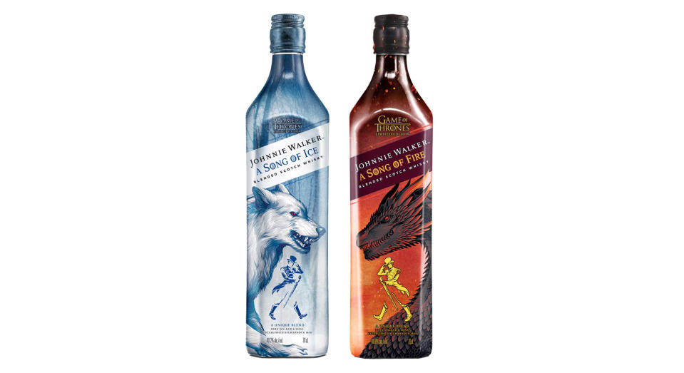 Johnnie Walker 'A Song of Ice' and 'A Song of Fire' Limited Edition Game of Thrones Whisky, £68