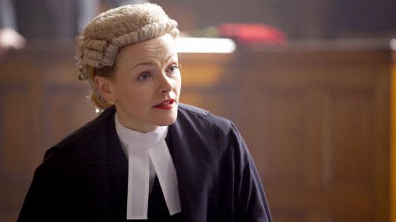 Court in the act: Peake in BBC legal drama ‘Silk’ (BBC)