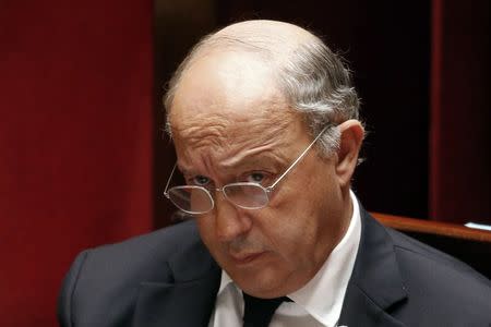 French Foreign Minister Laurent Fabius attends a debate on Palestine status at the National Assembly in Paris November 28, 2014. REUTERS/Charles Platiau