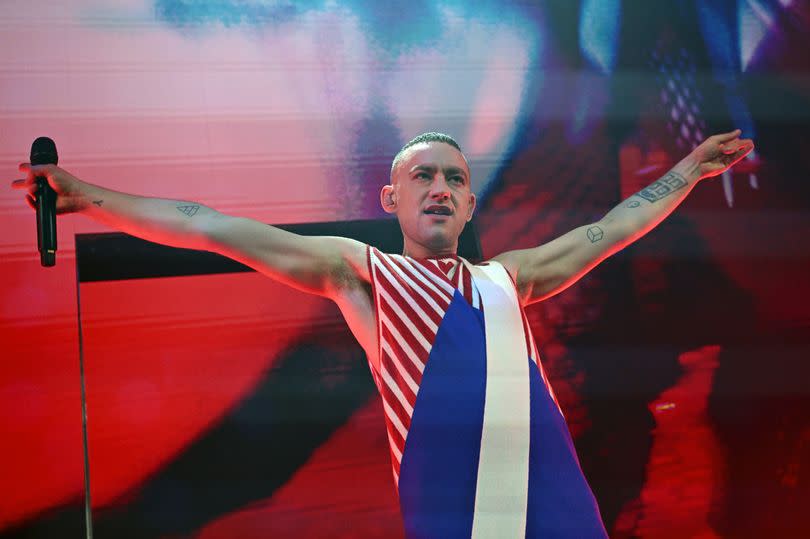 Olly Alexander onstage during the London Eurovision Party 2024