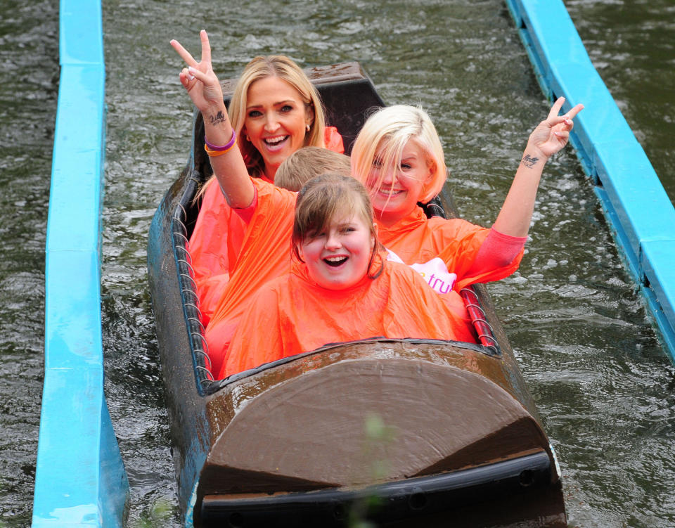 Kerry Katona with daughter Molly     at Gulliver's World theme park in Warrington, attending a charity day for 'Dreams Come True' of which Kerry is an ambassador     Warrington, England - 08.07.12